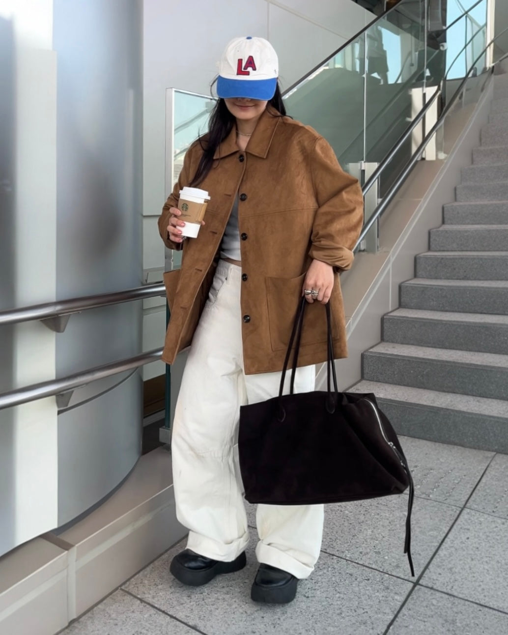 Suede Boston square bag L – A.subjjject