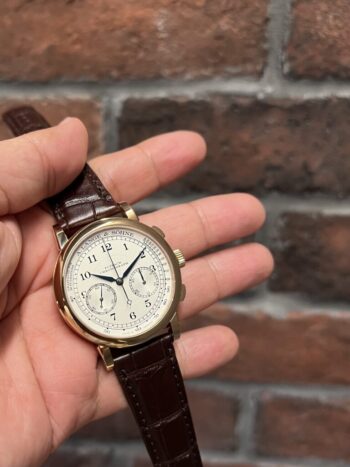 中古 ランゲ＆ゾーネ 1815 クロノグラフ 414.032 シルバー PG | エー