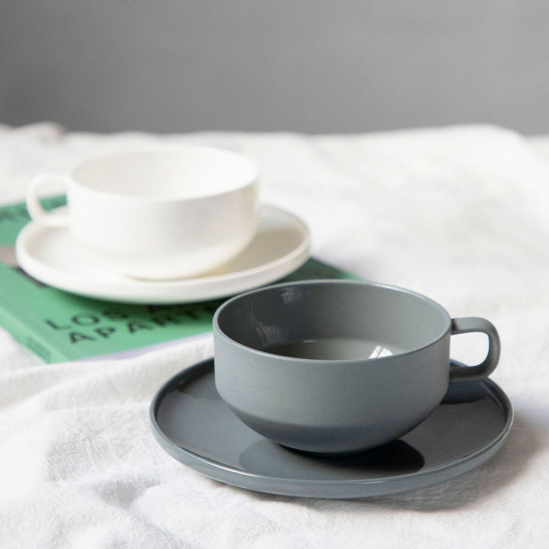 シンプルローカップ&ソーサーセット – acacia