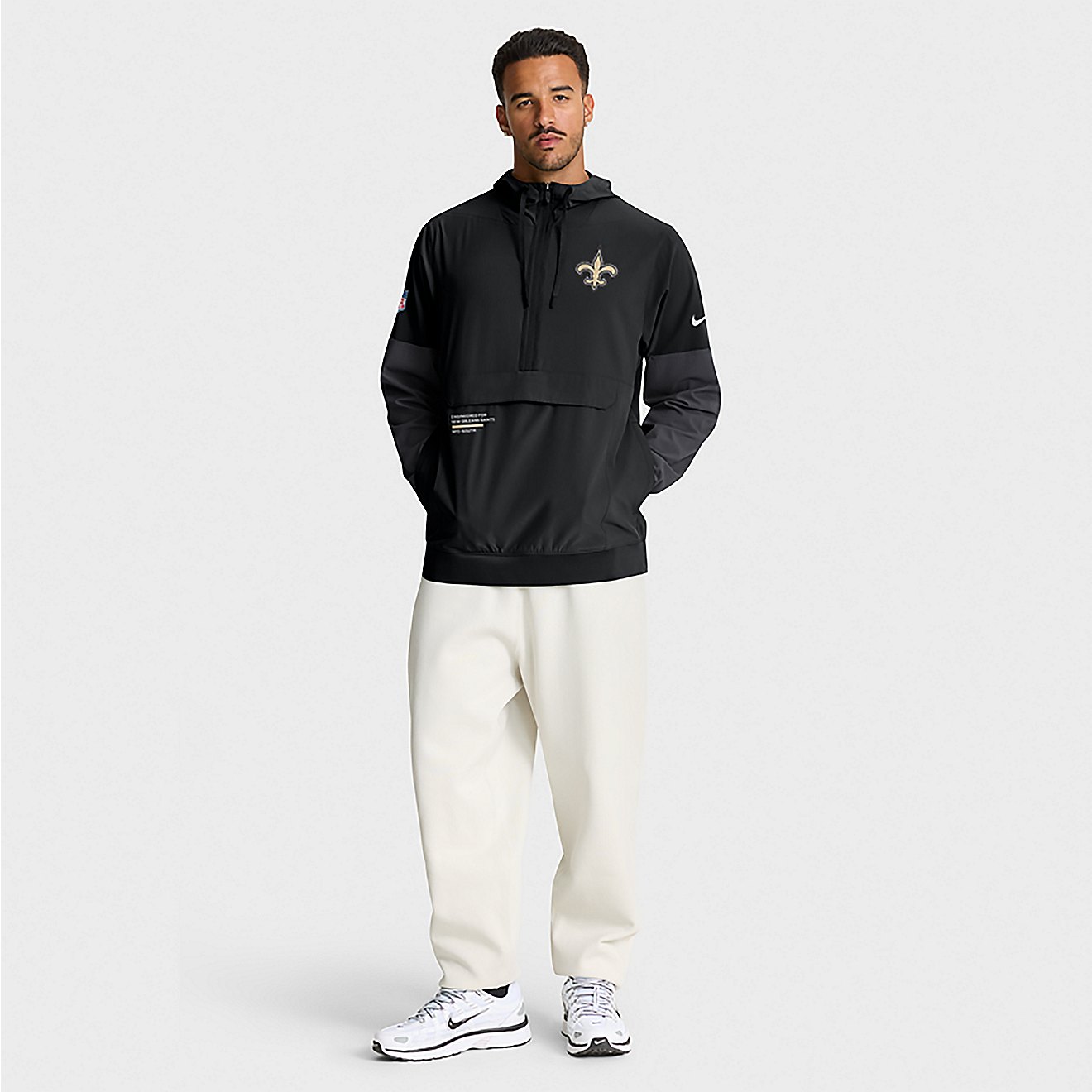 Nike Men's Saints Sideline Anorak Jacket | Academy