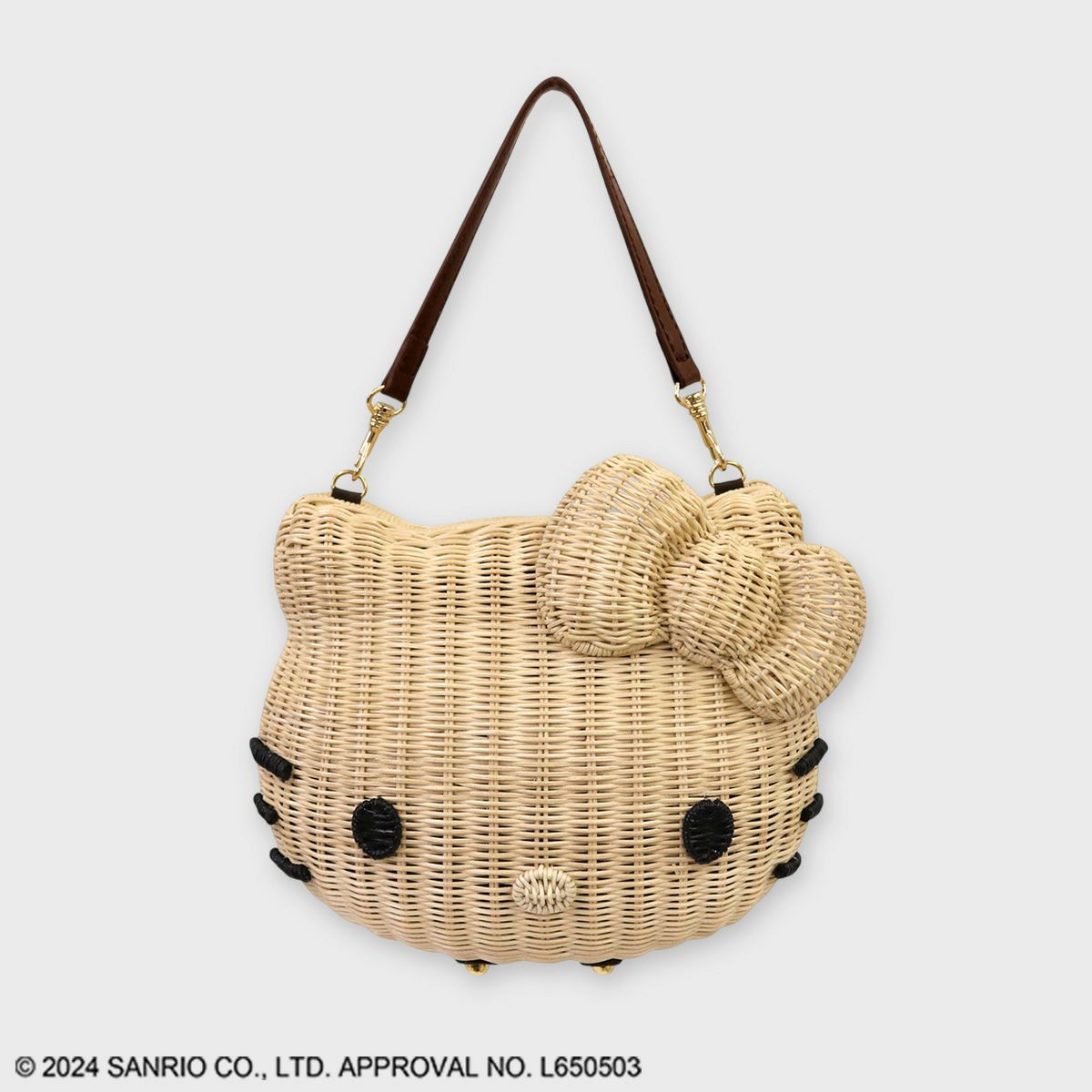 sanrioサンリオキャラクターズ/ハローキティラタンバッグ ナチュラル