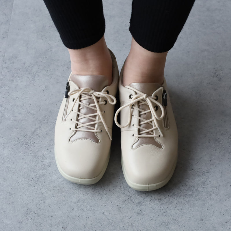 アキレス・ソルボ C 556 アイボリー/ローズ｜やわらか羊革 4E