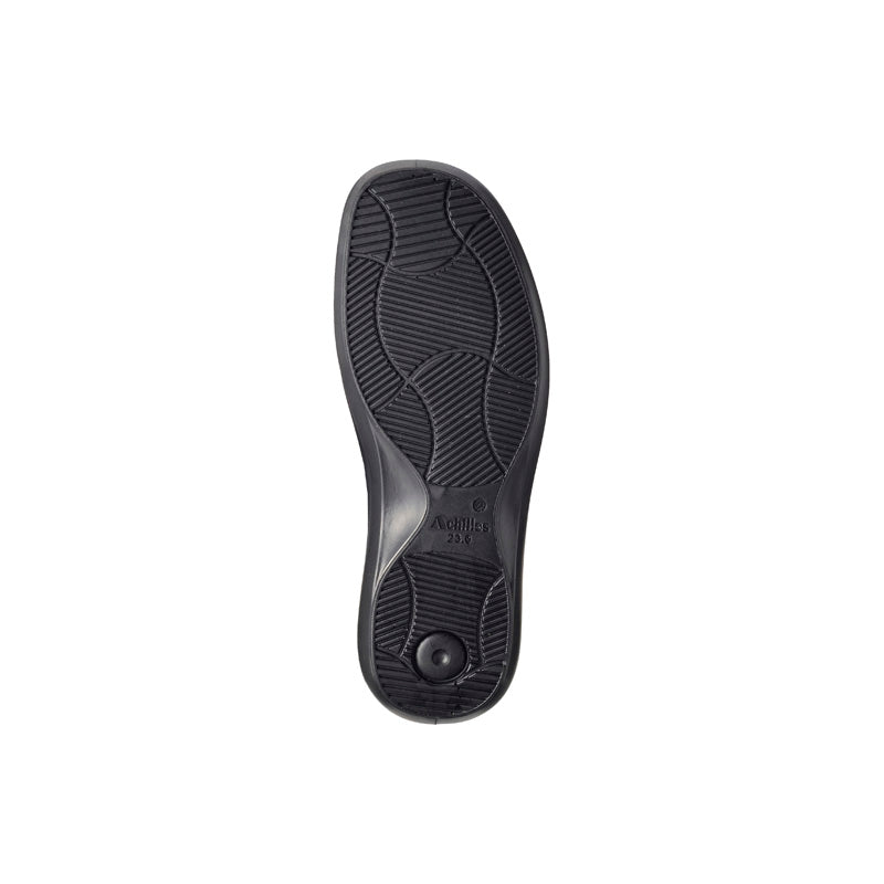 アキレス・ソルボ C 558 黒｜牛革3Eゴム紐スリッポン｜撥水