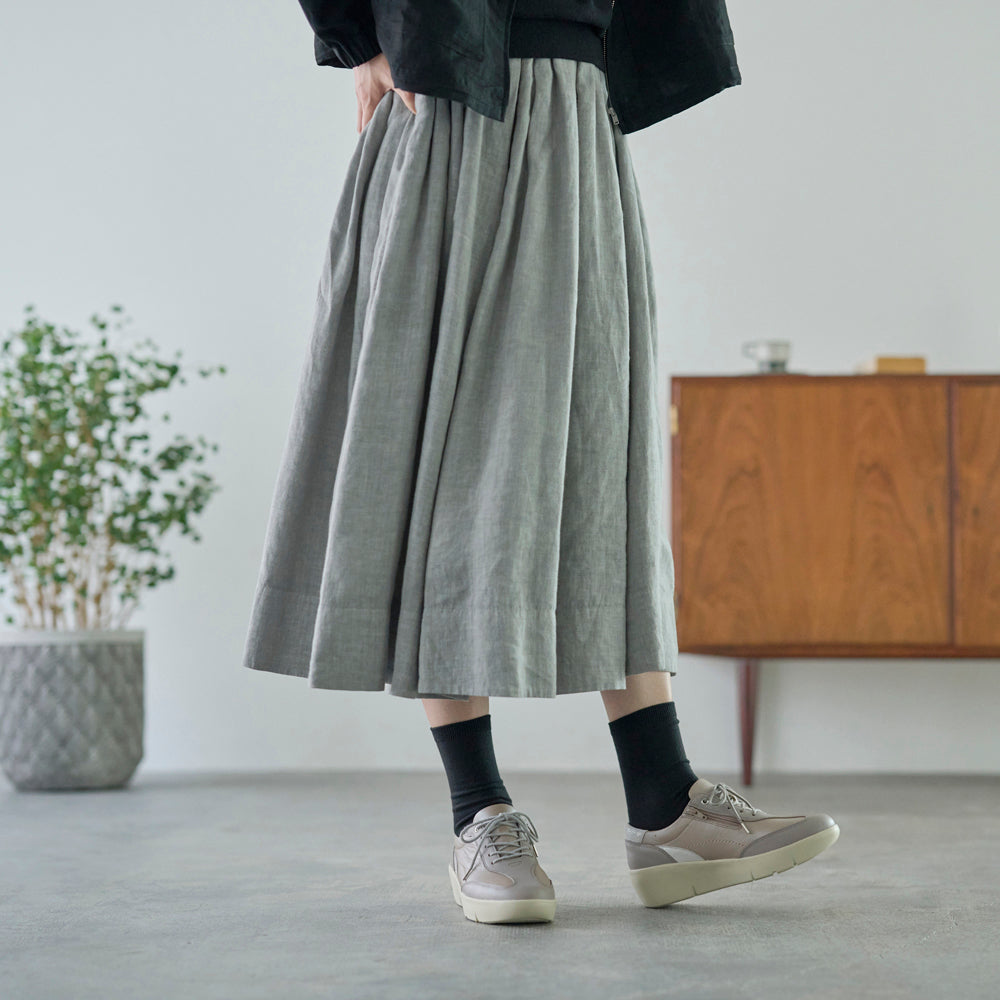 アキレス・ソルボ H 619 ライトグレー｜ラメアクセントが上品な牛革