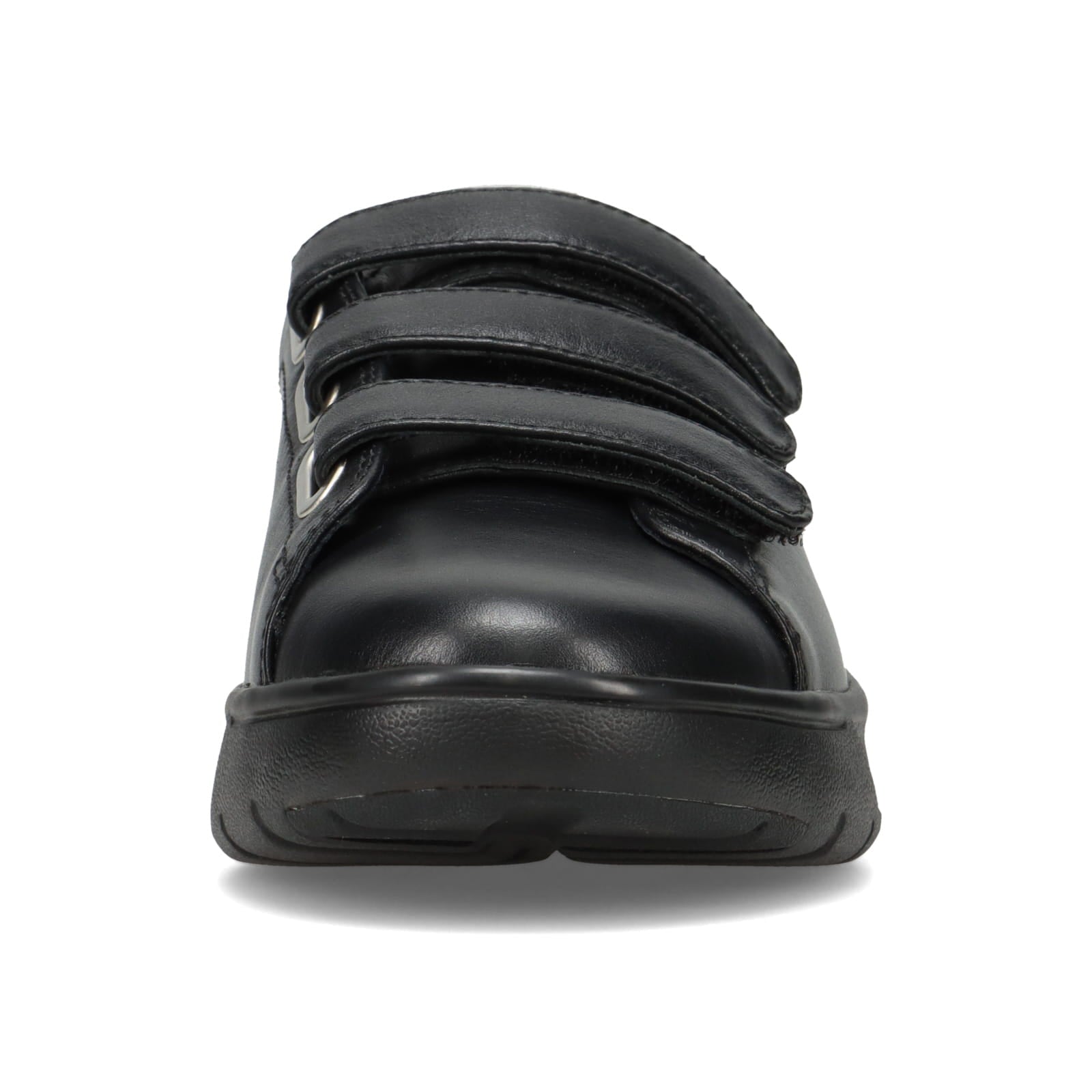 アキレス・ソルボ H 629 黒｜レザーコートスニーカー（面ファスナー）｜3E