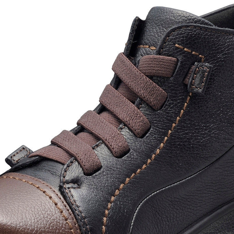 アキレス・ソルボ C 540 黒/コーヒー｜牛革3Eウィンター用 ゴム紐