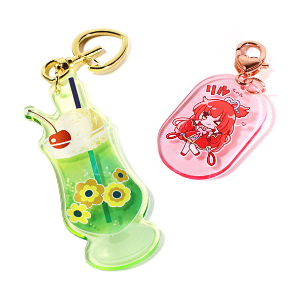 蛍光アクリルキーホルダー | アクリルグッズの達人