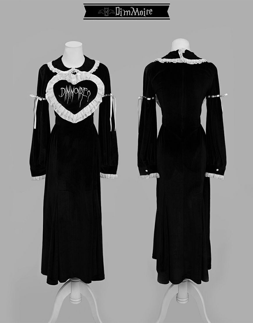 DimMoire【ディムモアール】フリルに埋もれて見る悪夢ドレス/Black×White