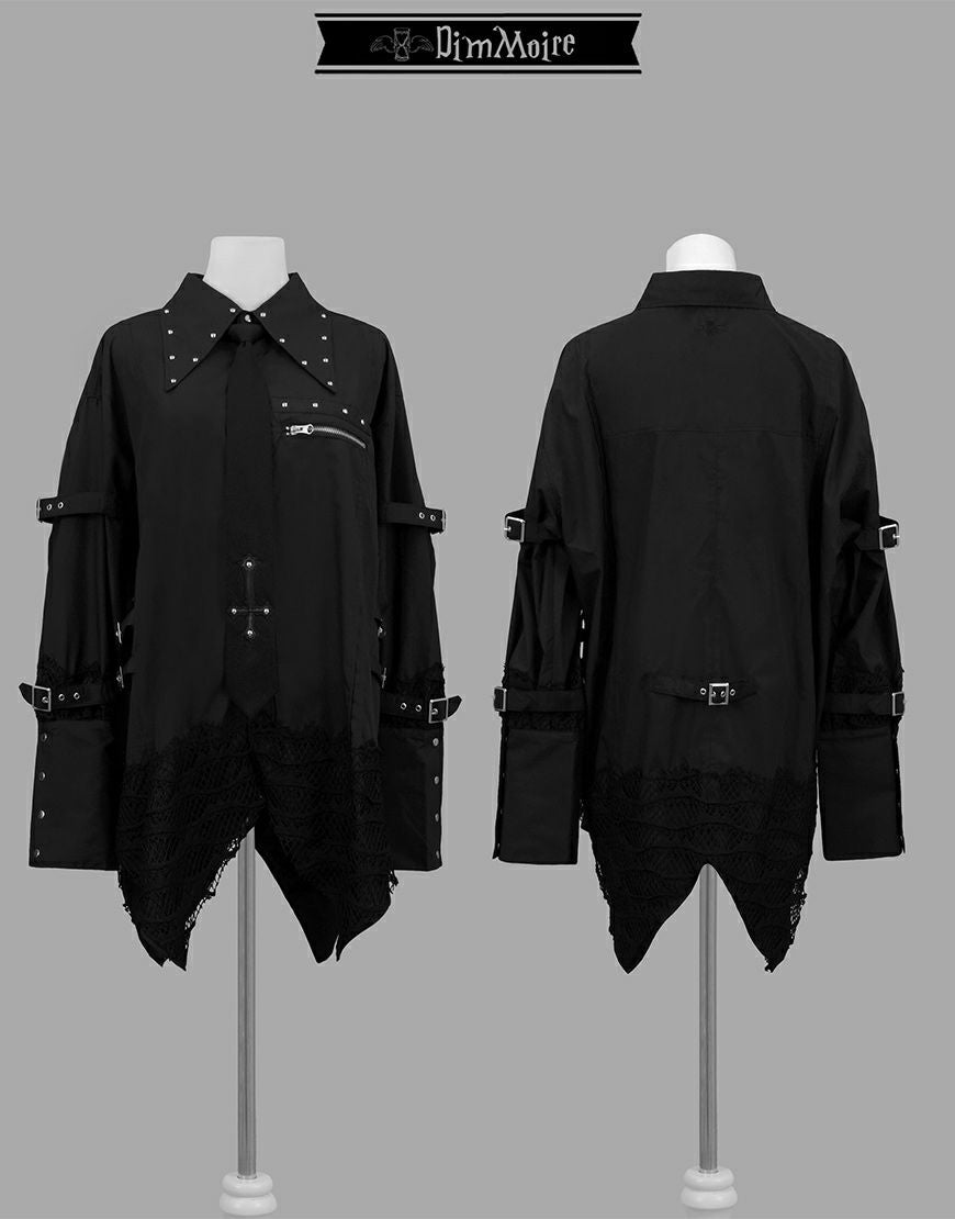DimMoire【ディムモアール】Gothic学園ボンテ―ジシャツ/Black