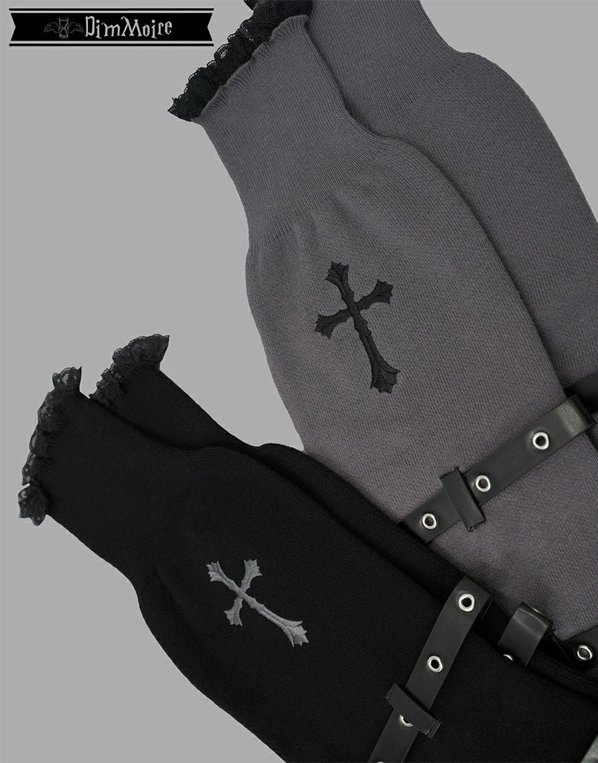 DimMoire【ディムモアール】十字の誓いニーハイウォーマー/Gray