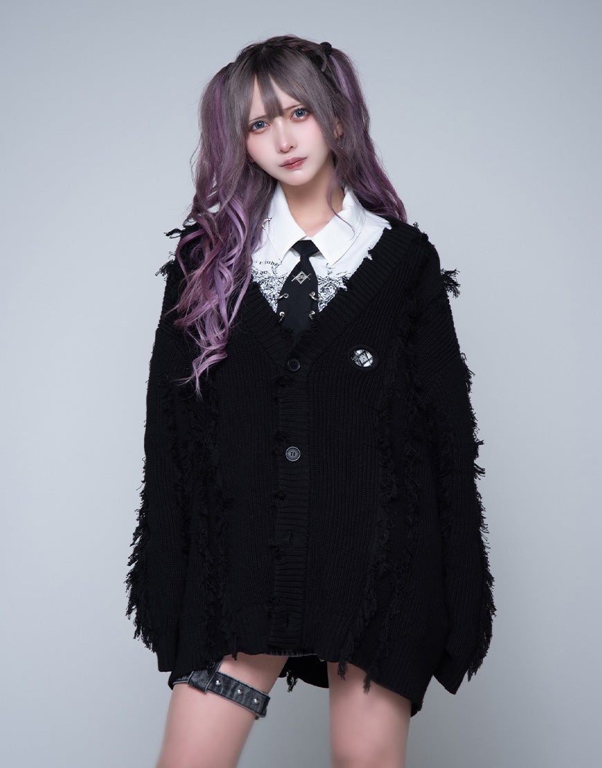 DimMoire【ディムモアール】Messy Bonesベロアスカジャン/Silver