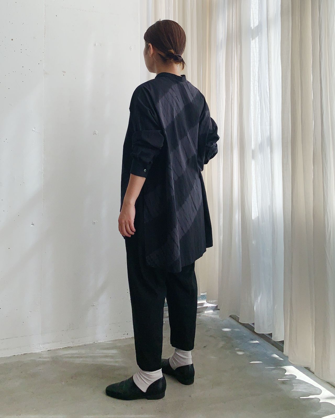 有松絞り》竜巻流水絞りブラウス | pas de calais Online | pas de