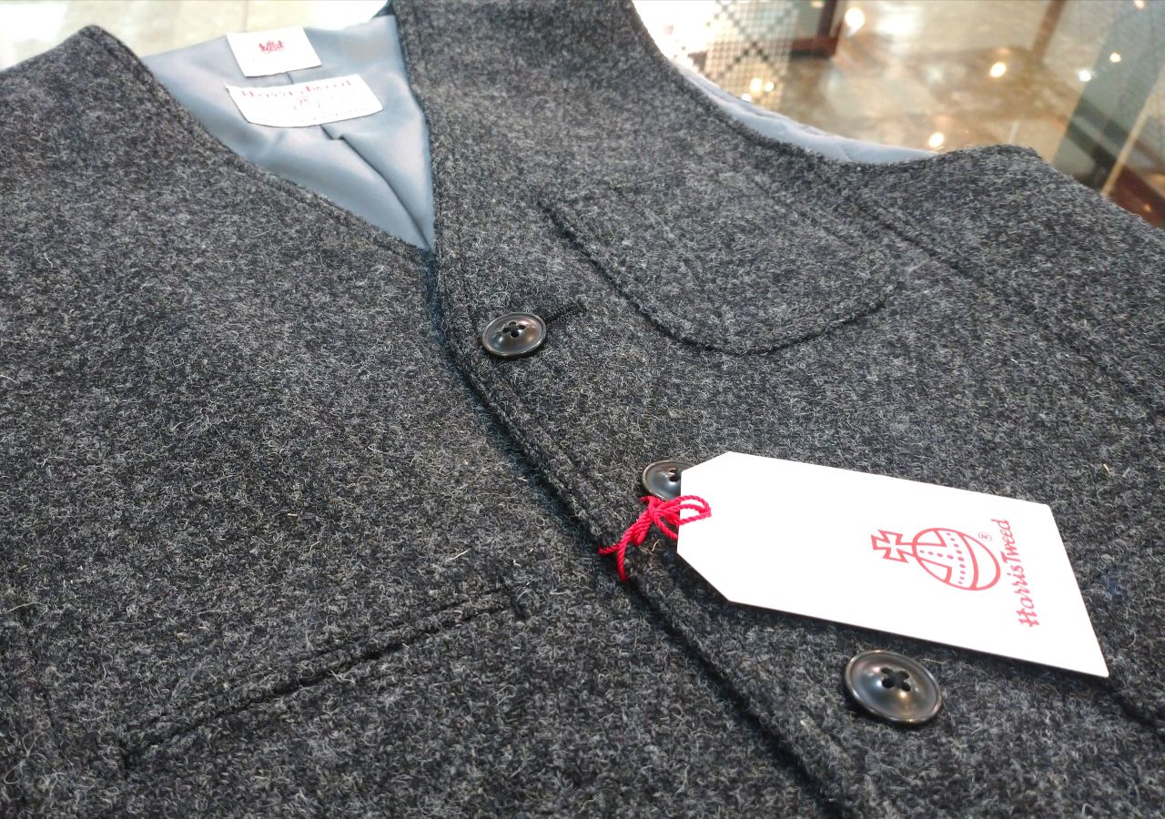 ☆HARRIS TWEED Outer Vest☆｜Mitsumine｜Staff Blog｜Mitsumine