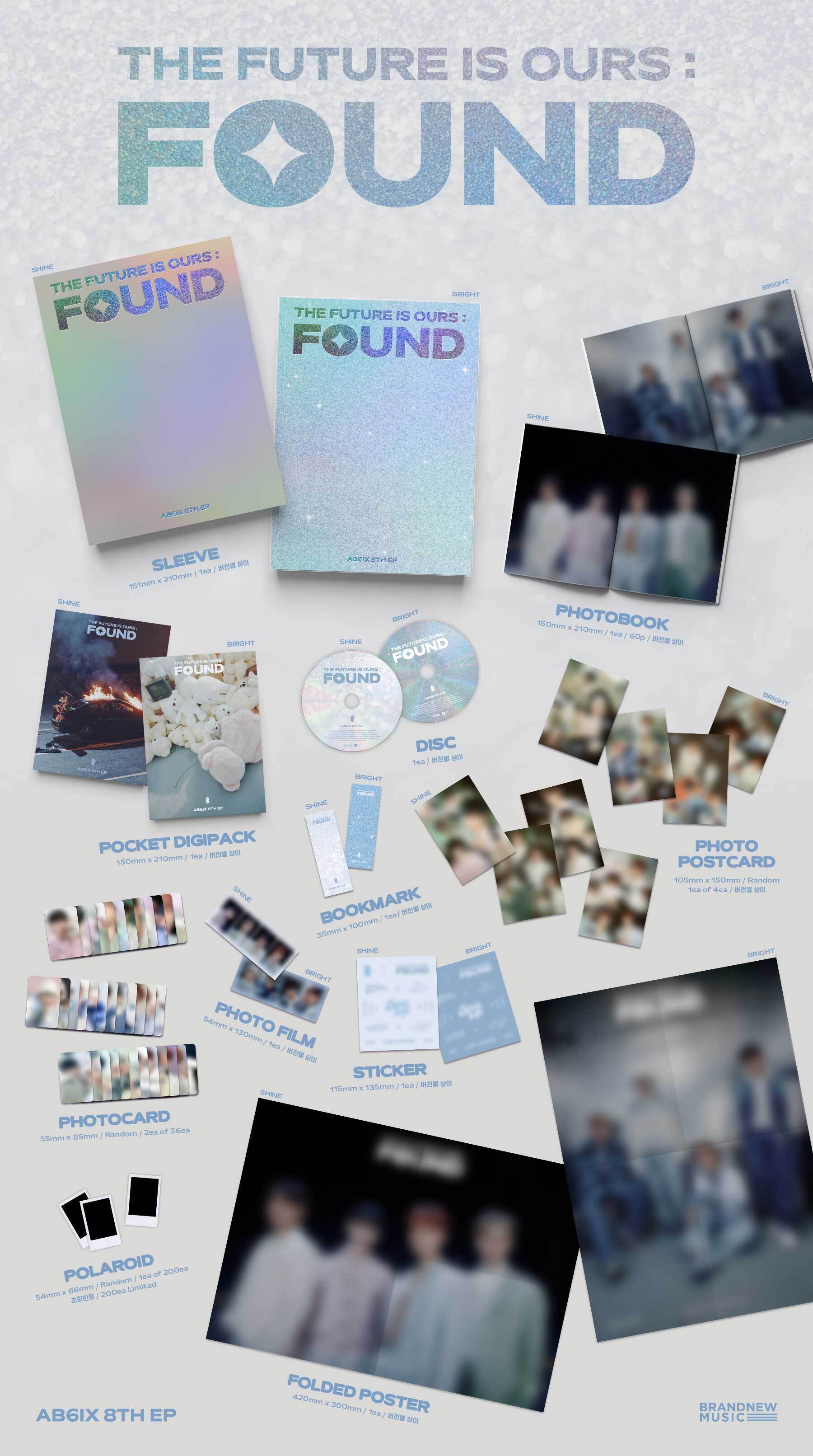 AB6IX 8TH EP「THE FUTURE IS OURS : FOUND」 FC限定特典付き販売詳細