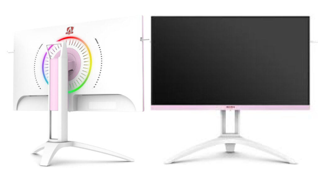 インテリアを彩るホワイト&ピンクのかわいいゲーミングモニター | アボログ