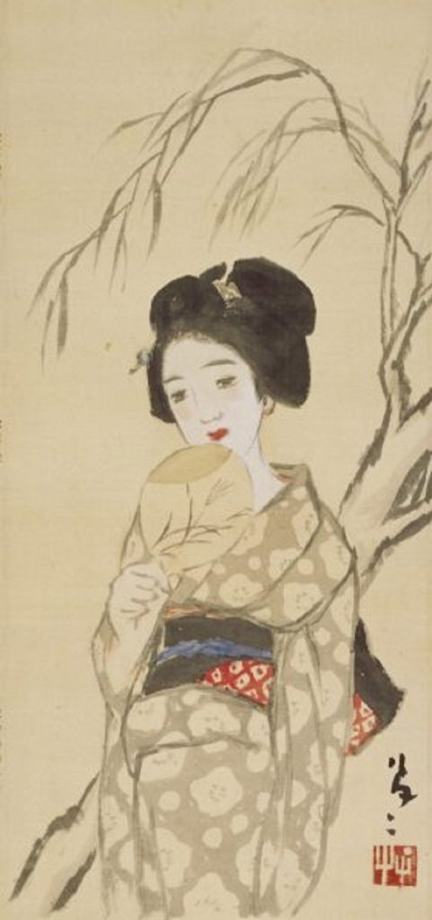 古備前骨董美術品珍品只今年末年始大売り出し❣️希少夢二像夢二美人像