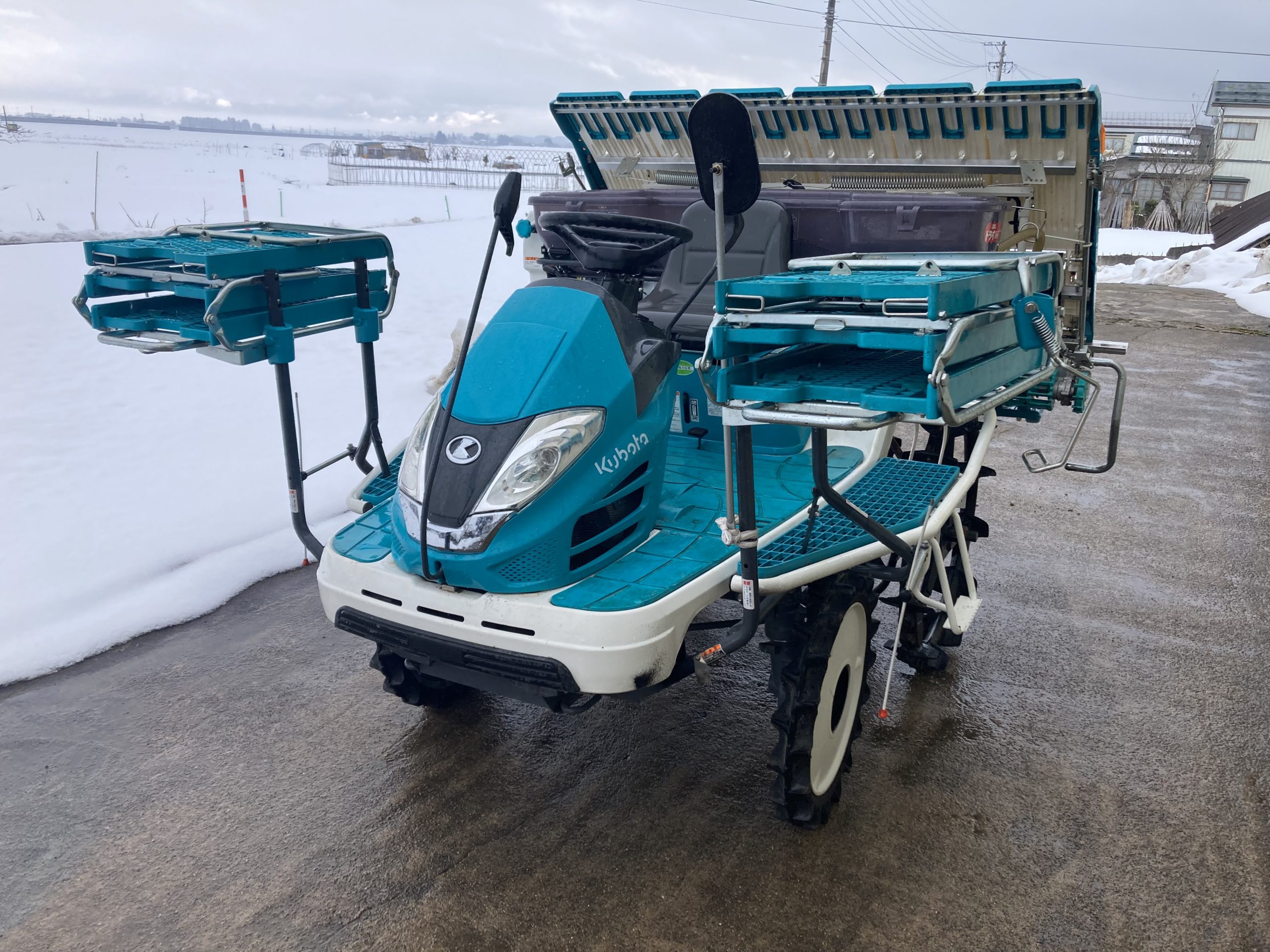 クボタの田植え機のZP65・6条植え ガソリンエンジン買取して来ました