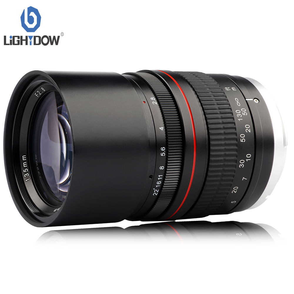 Lightdow 135mm f/2.8 FE UMC Full Frame Telephoto Lens for Canon