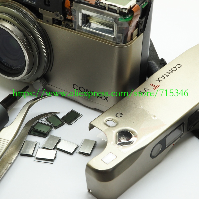 コンタックスtvsiiフィルムカメラ修理用トップカバーカウンターlcd