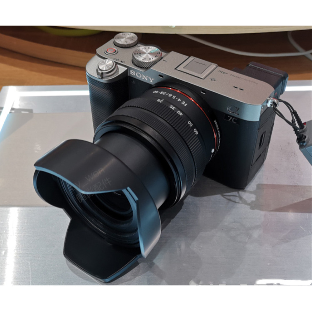 Sony FE 28-60mm F/4-5.6/28-60mm için çiçek Lens Hood gölge F4-5.6