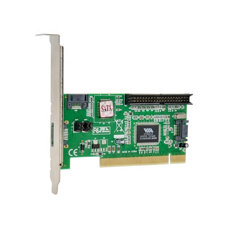 PCI to 2 Port SATA + PATA RAID+Esata Controller card VIA VT6421A