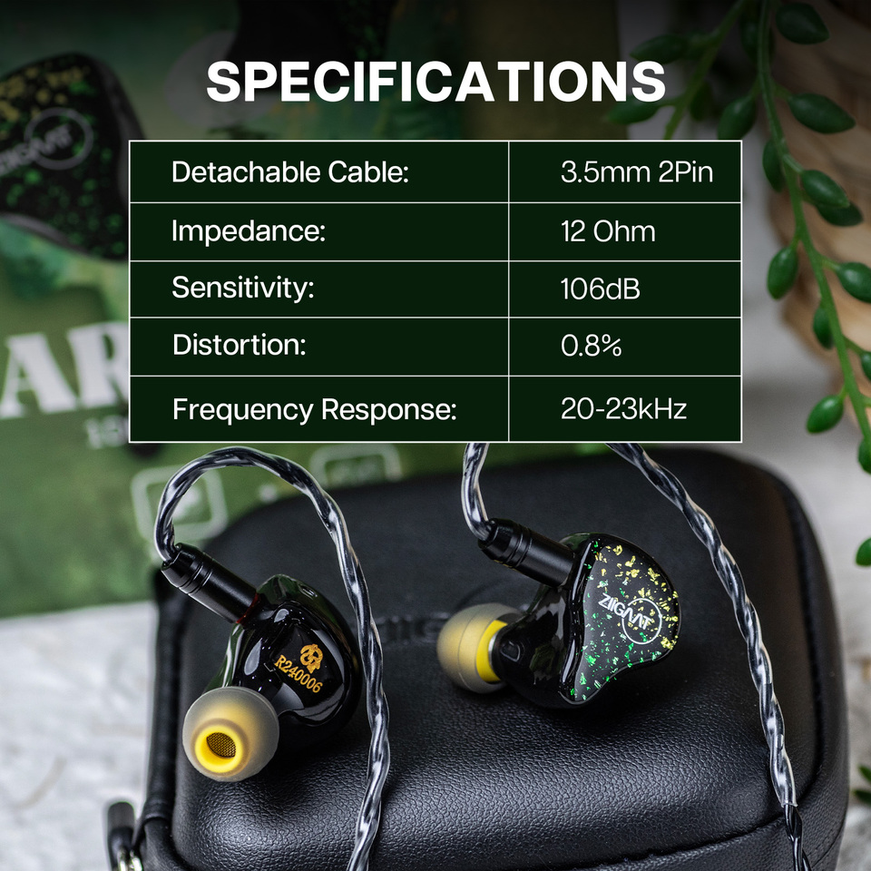 Linsoul ZiiGaat x HBB Arcadia 1DD+2BA ドライバー搭載 ハイブリッド