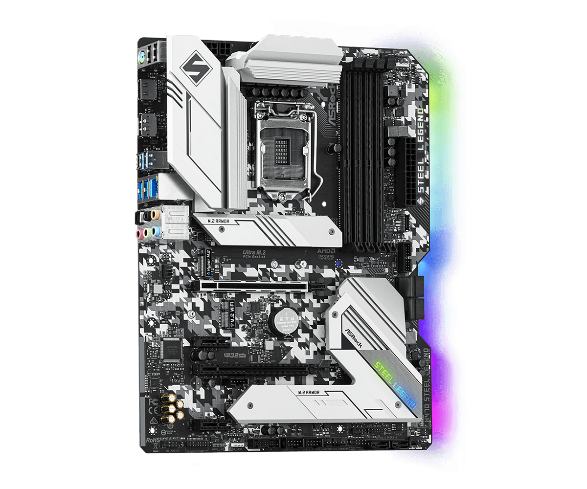 ASROCK H470 Steel Legend placa mãe LGA1200 CPU Support i5 10400 i5
