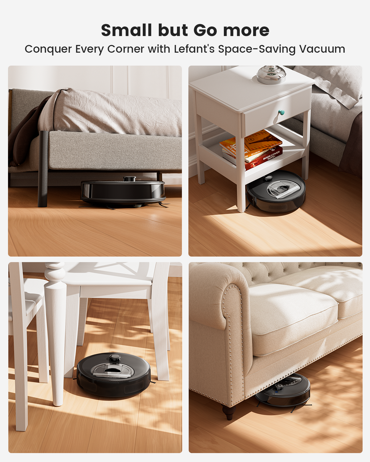 Lefant M330 Pro M330S ロボット掃除機とモップのコンボ、5000Pa、dTOF