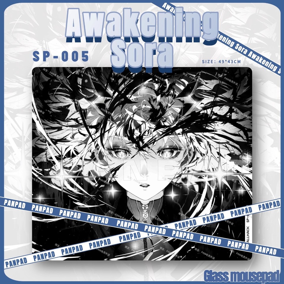 New Wallhack SP-005 Awakening Sora Same Style Tempered Glass Mouse