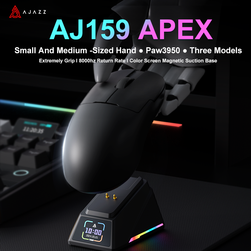 AJAZZ AJ159 APEX/AJ159PRO Wireless Gamer Mouse with RGB Magnetic