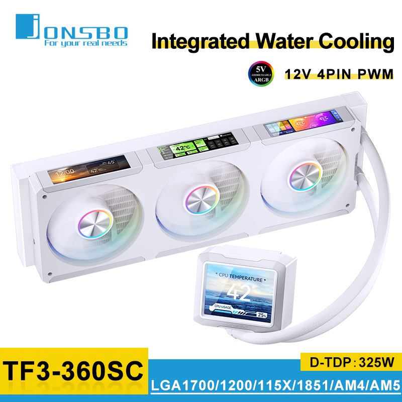 Jonsbo TF3-360SCW Water Cooled Radiator Screen Display ARGB