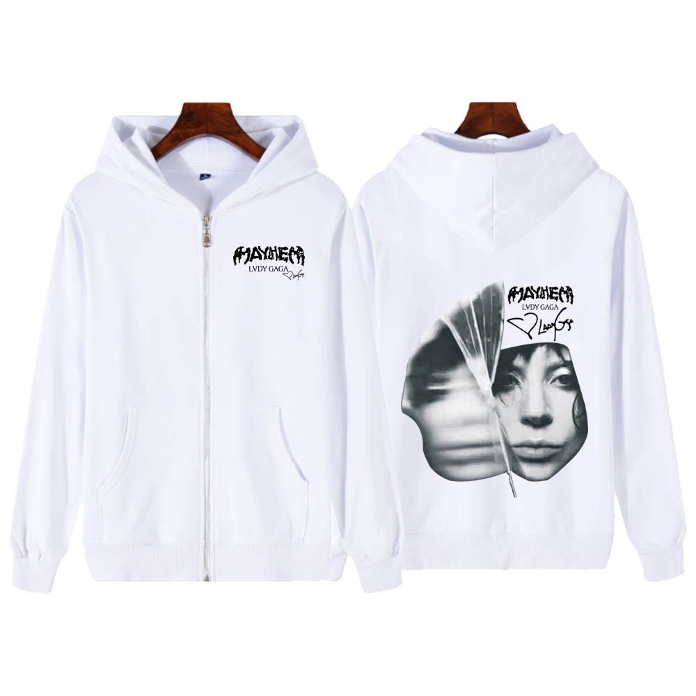 Lady GAGA The Mayhem Ball Tour 2025 ジッパー パーカー 原宿ヒップ