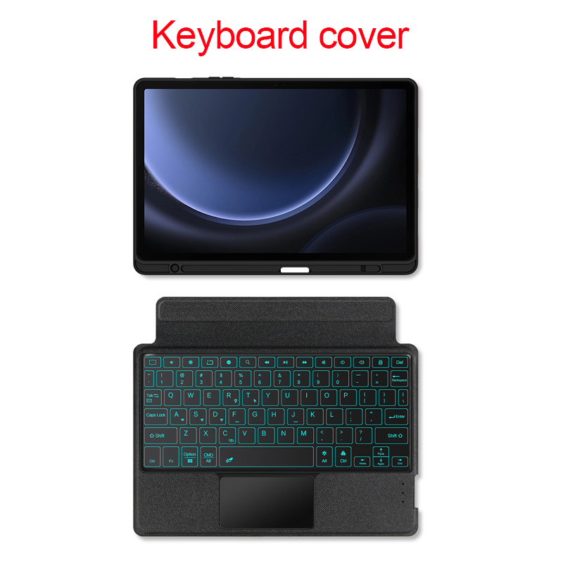 サムスンギャラクシータブ用の取り外し可能なキーボードケース,s9,e