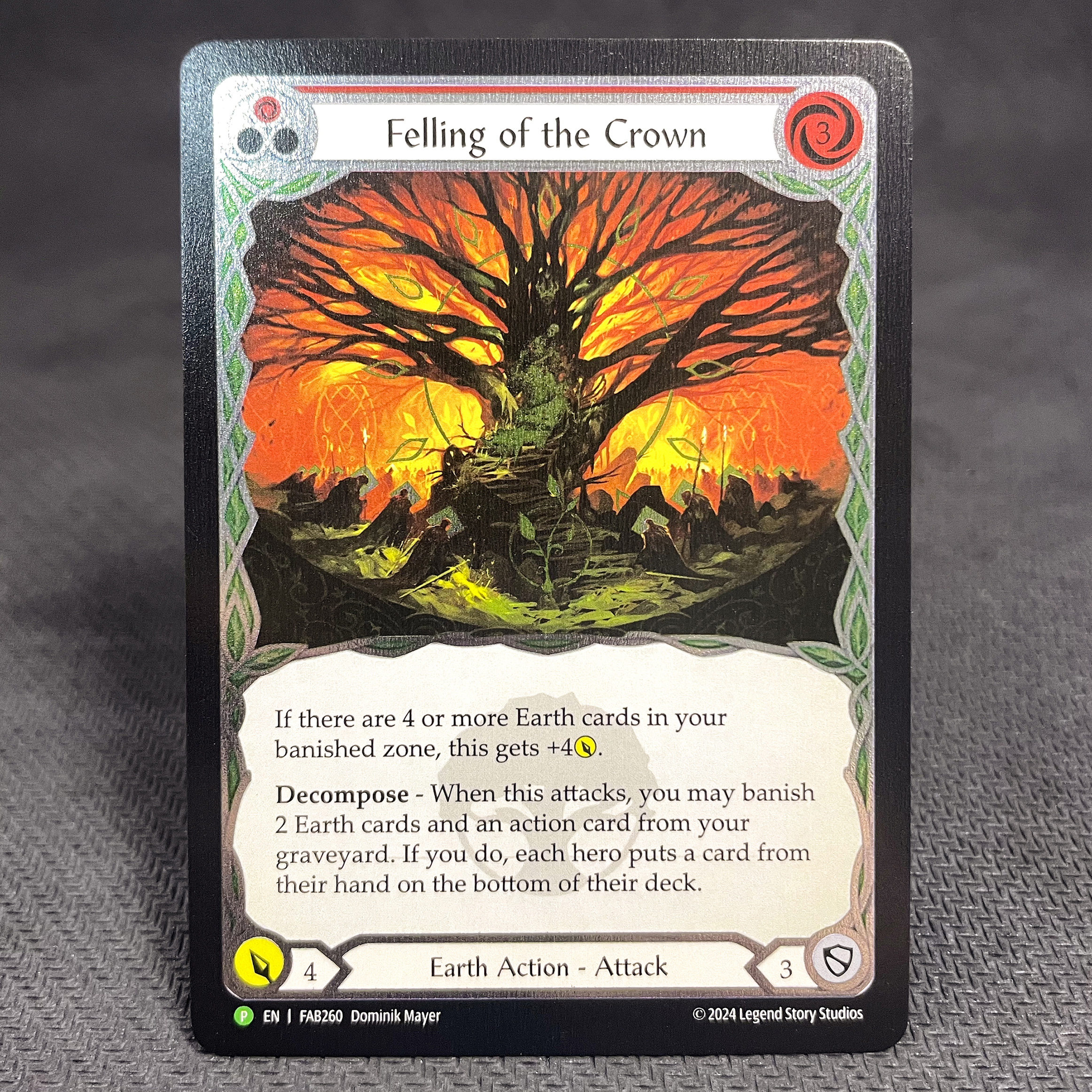 FAB COLD FOIL Crown of Dominion Felling of the Crown Flick Knives