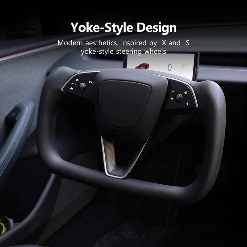 NovaAcc 新しいヨークステアリングホイールテスラモデル 3 ハイランド