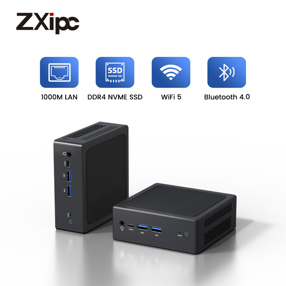 ZXIPC Mini PC Intel N100 Windows 11 Pro Supports up to 16GB DDR4