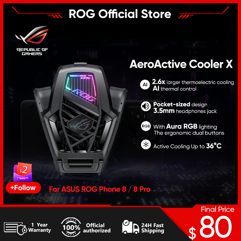 ASUS ROG AeroActive Cooler X For Rog8/8pro、Rog9/9pro Funcooler