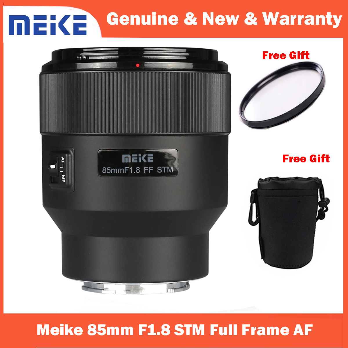 Meike 85mm F1.8 Auto Focus Medium Telephoto STM (Stepping Motor