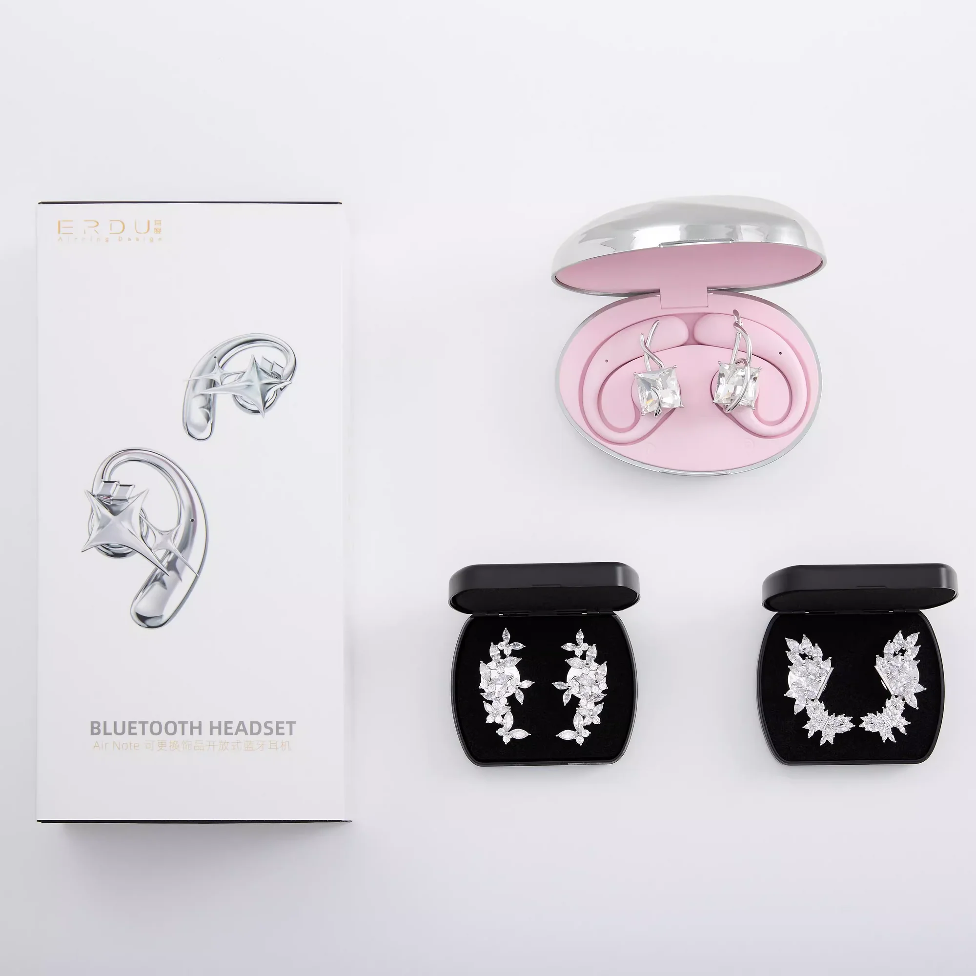 Erdu 耳フックイヤホン Bluetooth ワイヤレスインナーイヤー型カスタム