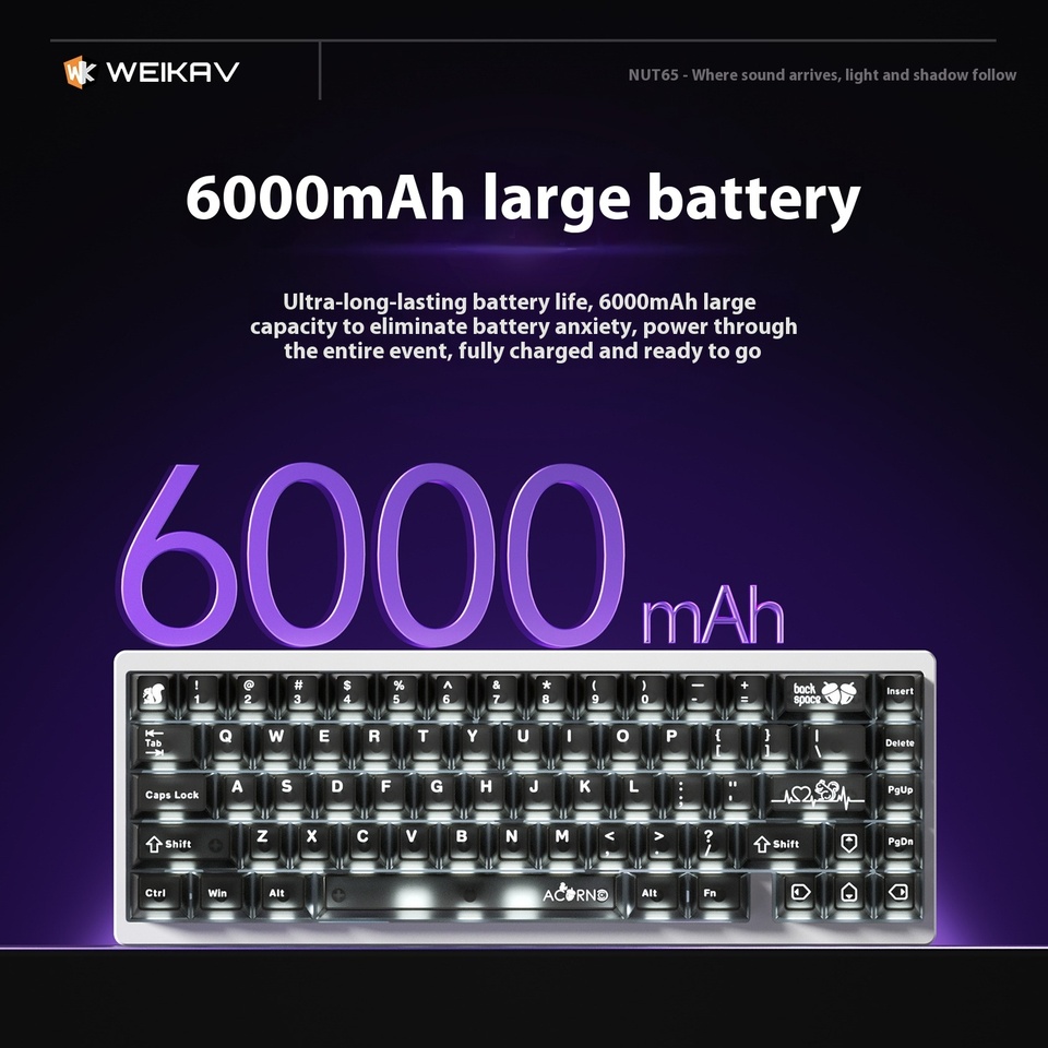 WEIKAV Nut 65 メカニカルキーボード ベアボーンキット DIY ホット