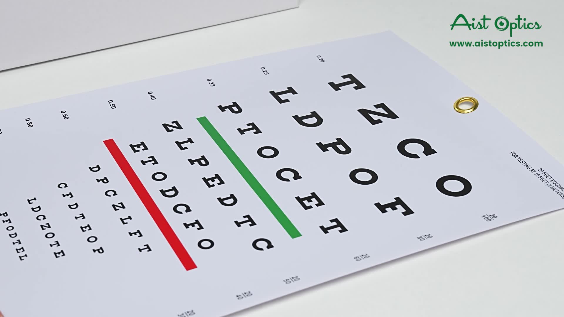 プレミアムスネレン視力検査チャートウォールチャートプラスチック防水