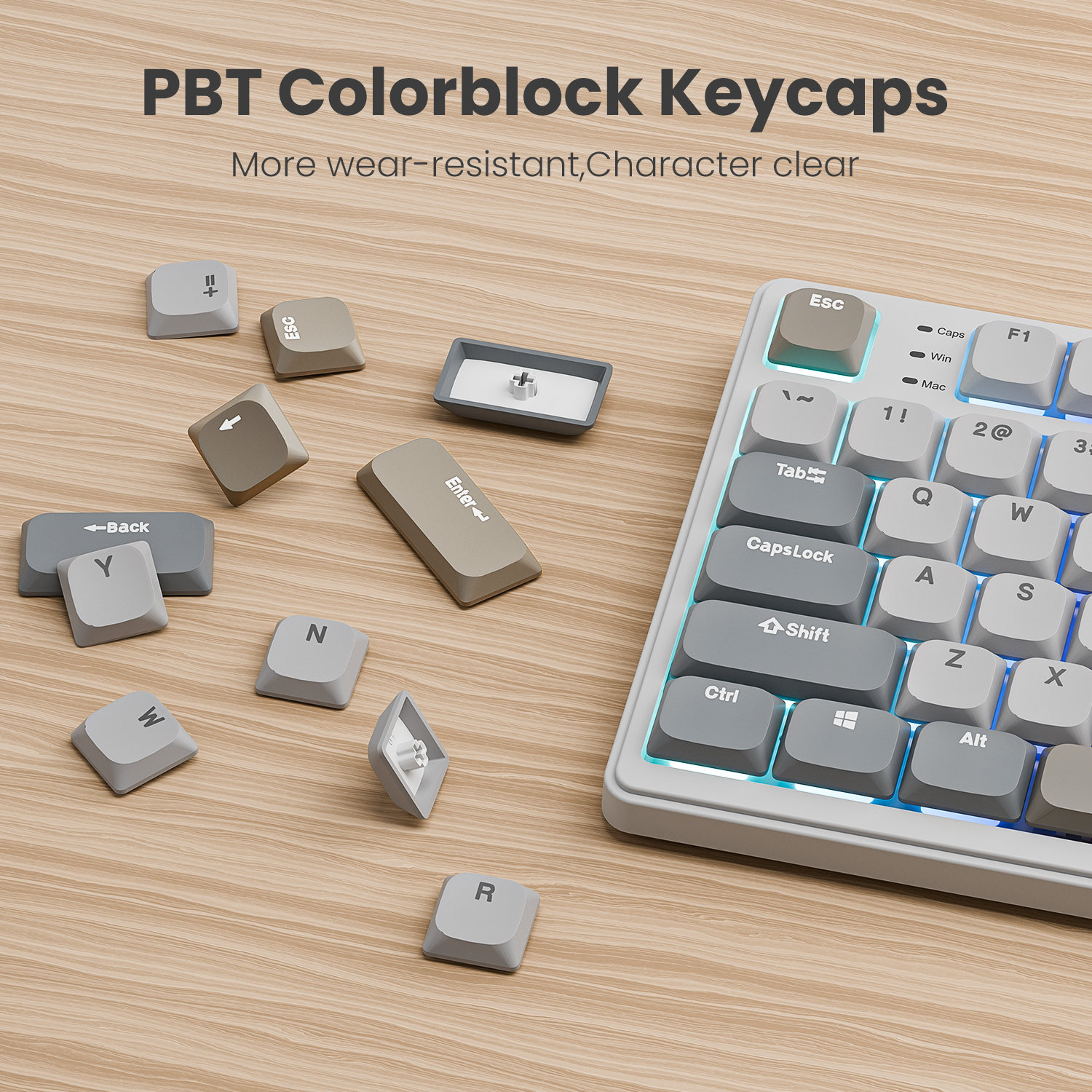 Royal Kludge RK N80 ロープロファイルメカニカルキーボードワイヤレス