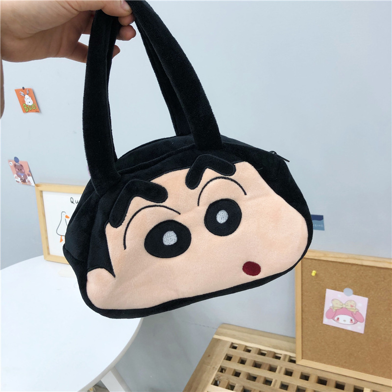 Crayon Shin-Chan Plush Shoulder Bags pouch handbag Bag tote zip