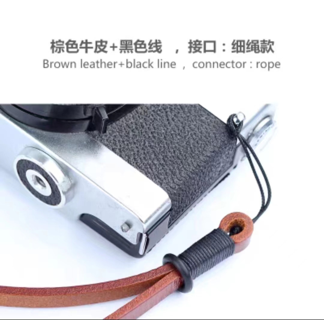 手作りレザーカメラリストハンドストラップ,ricoh gr3 gr2 canong7x用