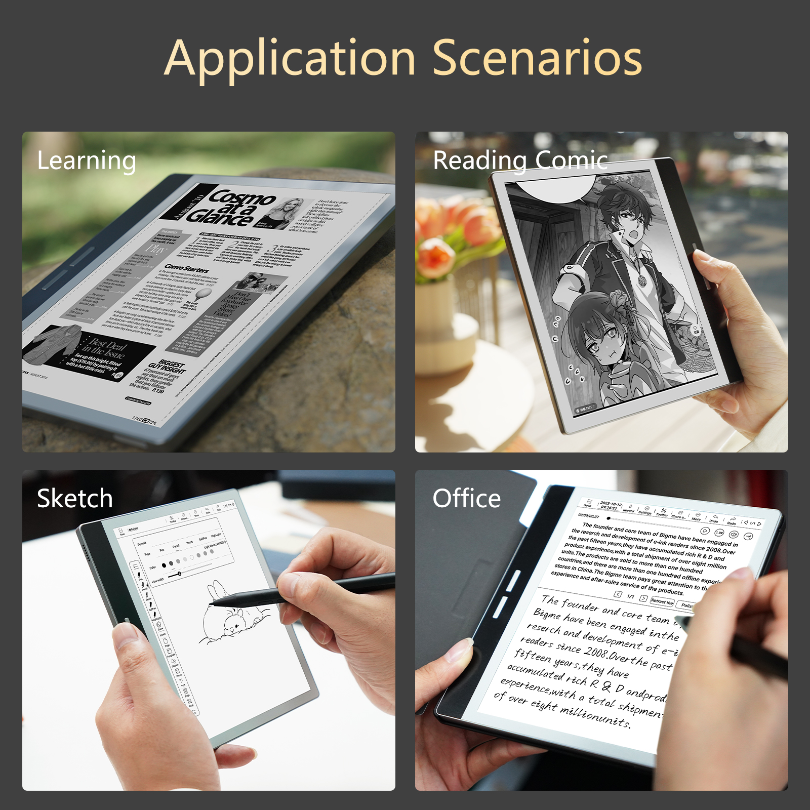 Bigme B751 7 インチインクスクリーン電子ブックリーダー手書き電子