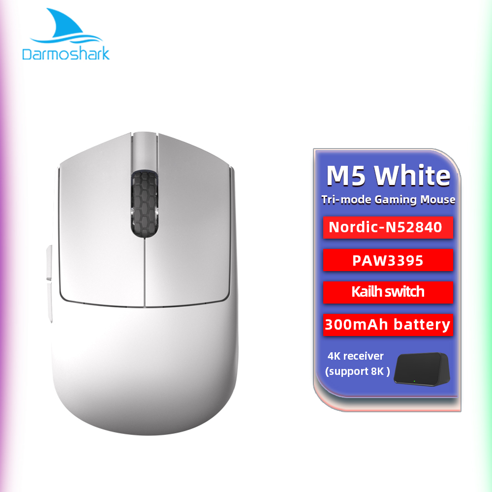 Darmoshark M5PRO 4K 8K ゲーミングマウスワイヤレス Bluetooth トライ