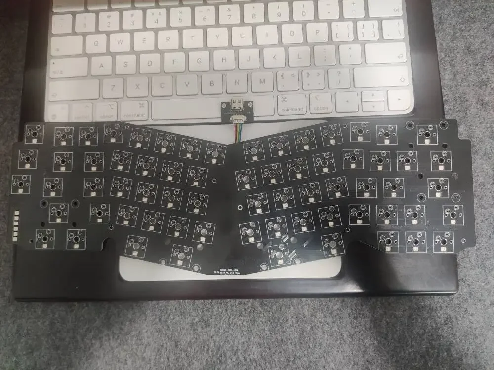 VIA remap Hotswap RGB PCB compatible owlab spring keyboard Wired