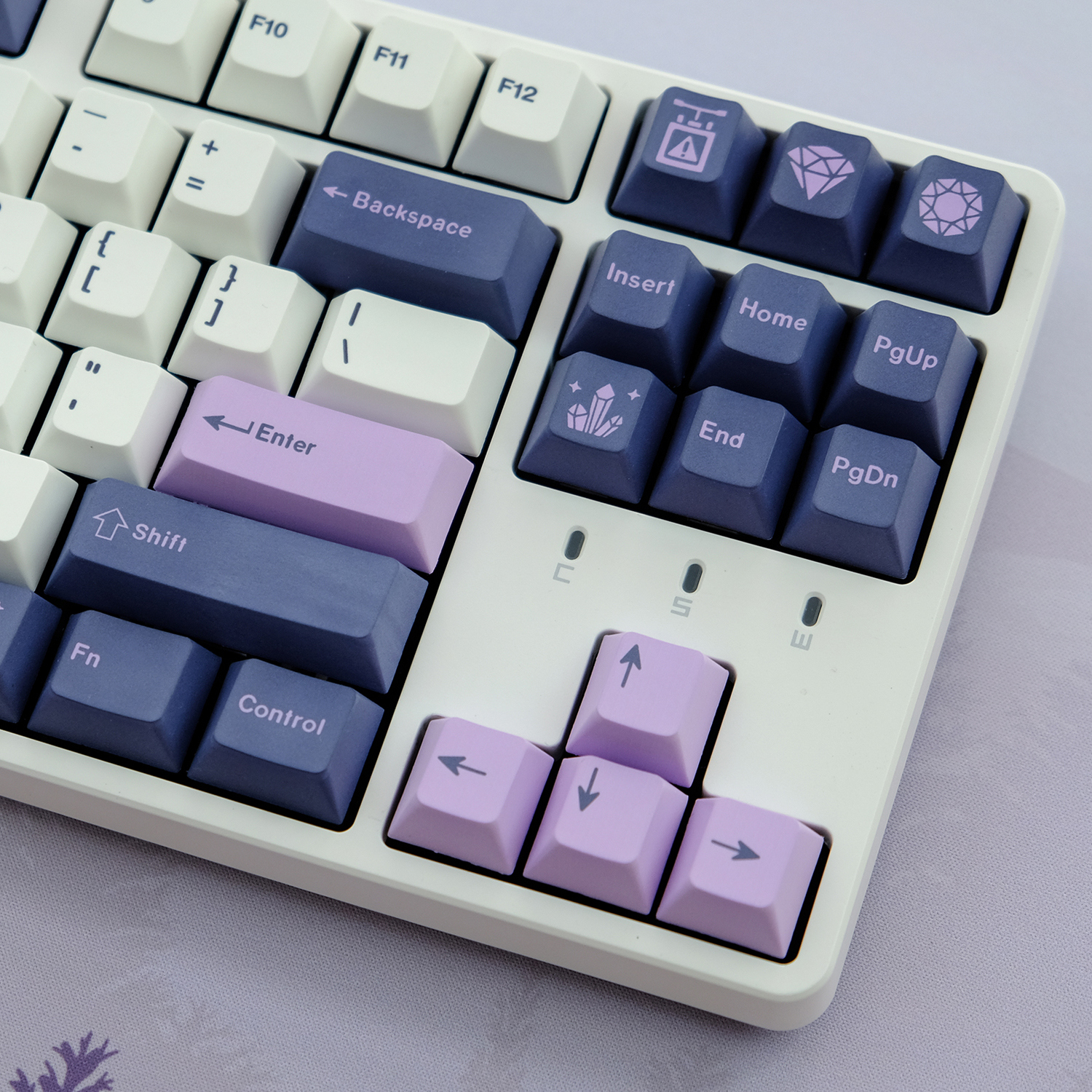 131 Keys GMK Amethyst Keycaps Cherry Profile PBT Dye Sublimation
