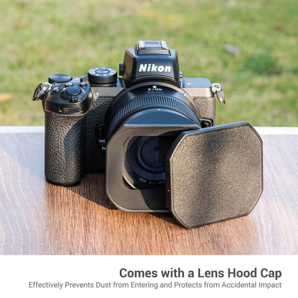 JJC スクエアレンズフード Nikon Z 40mm f/2 (SE) Nikon NIKKOR Z