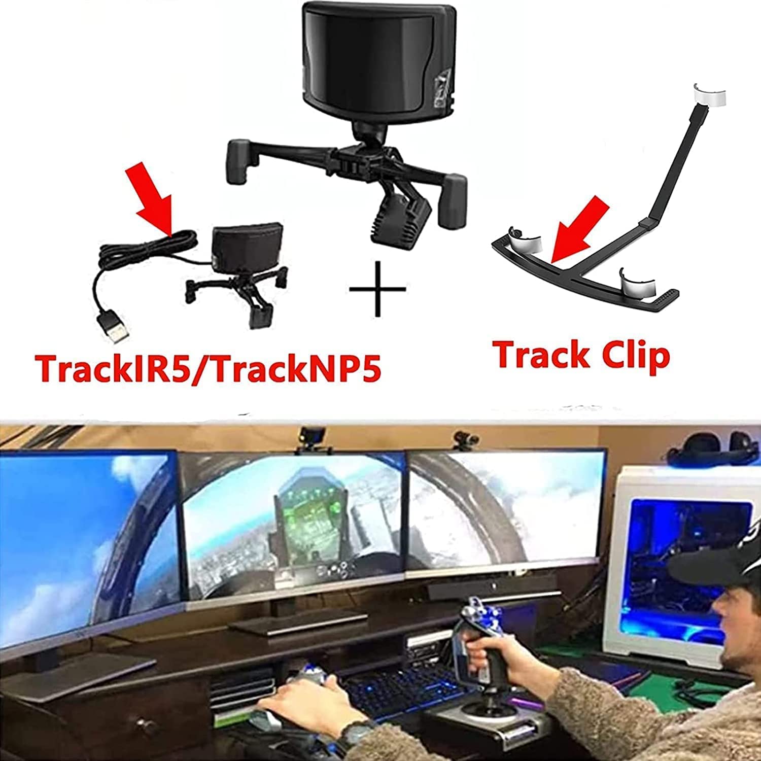 トラッカー/TrackClip TrackIR 5 Trackir5 PC フライト レース